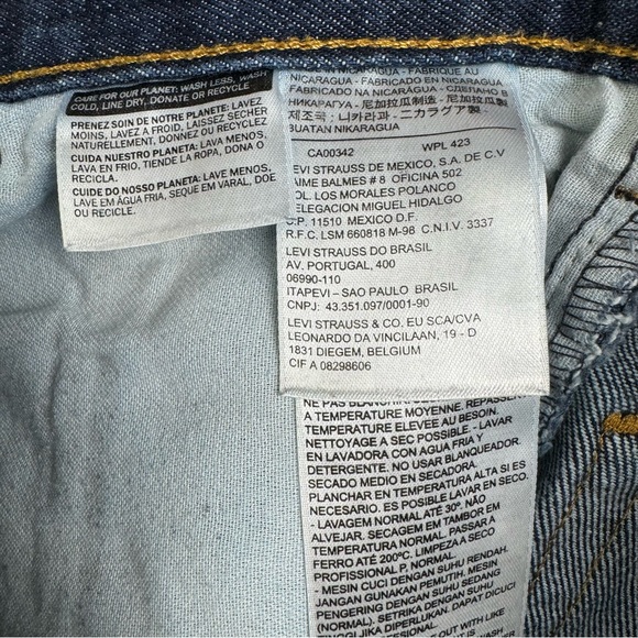 Levi's Strauss Classic 517 Dark Blue Denim Jeans Zipper Fly Men's Size 36 x 36 - Picture 9 of 9